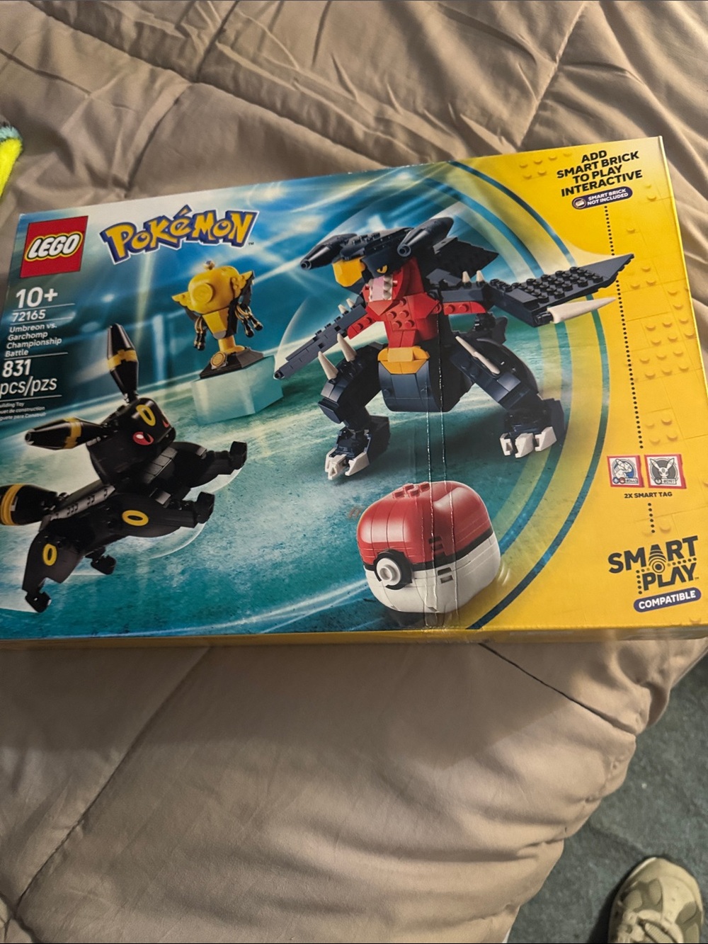 Lego Pokémon Set with Black, Red, Yellow & White Elements